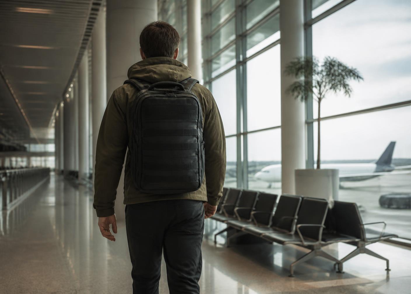 Viajes y escapadas: mochila táctica Solvex Assault en uso